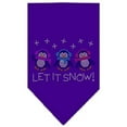 thumbnail image 6 of Christmas Pet and Dog Bandana Rhinestone, "Let It Snow Penguins", 6 of 10