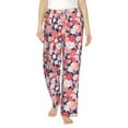 thumbnail image 2 of Kdxio Women's Comfy Stretch Japanese Cherry BlossomsPrint Drawstring Pajama Pants-Medium, 2 of 9