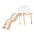 thumbnail image 2 of Almencla Glass Hamster House with Wooden Ladder for Chipmunk Guinea Pig Small Animals L, 2 of 8