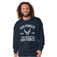 thumbnail image 5 of Us Air Force USAF Power Wings Logo Sweatshirt for Men or Women Brisco Brands S, 5 of 6