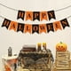 thumbnail image 1 of Bandera de cola de milano Fiudx con letras en negro y naranja para Halloween, 1 of 3