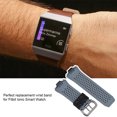 thumbnail image 2 of Pulsera deportiva de silicona de repuesto para Fitbit Ionic Correa de color negro y gris, 2 of 5