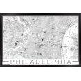 thumbnail image 1 of Trends International Philadelphia Map Wall Poster, 22.375" x 34", Black Framed Version, 1 of 4