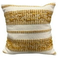 thumbnail image 1 of Coussin à rayures Mineral 18''x18'' - Jaune, 1 of 1