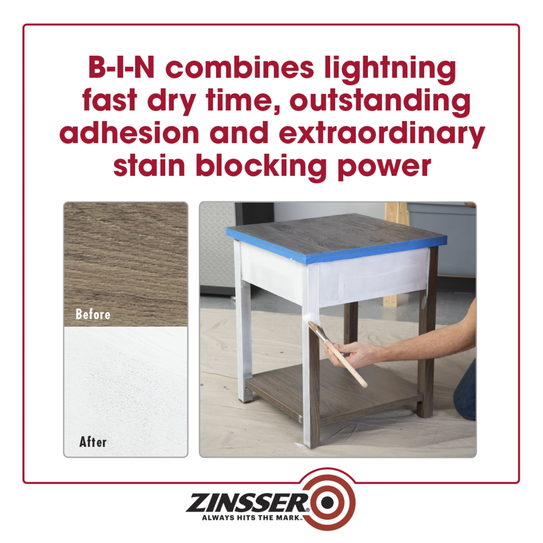 Clear, Zinsser Flat BIN Advanced- 5 Gallon, 1 Per Pack