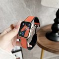 thumbnail image 1 of Adecuado para Apple Watch 56789, correa de cuero de silicona con hebilla magnética dos en uno, correa de muñeca iwatch Ultra, 1 of 6
