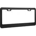 thumbnail image 3 of 2PCS License Plate Frame Holder, 2 Holes Matte Stainless Steel License Plate Cover with Mounting Accessories,Durable Rustproof Fits All License Plates in Canada. (Matte Black), 3 of 13