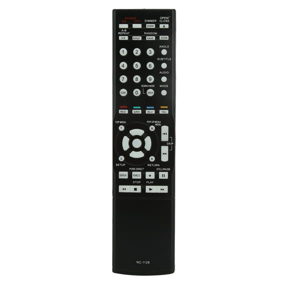 DEWIN Télécommande de Lecteur DVD Pièce de Rechange Compatible avec Lecteurs Audio DENON RC1128