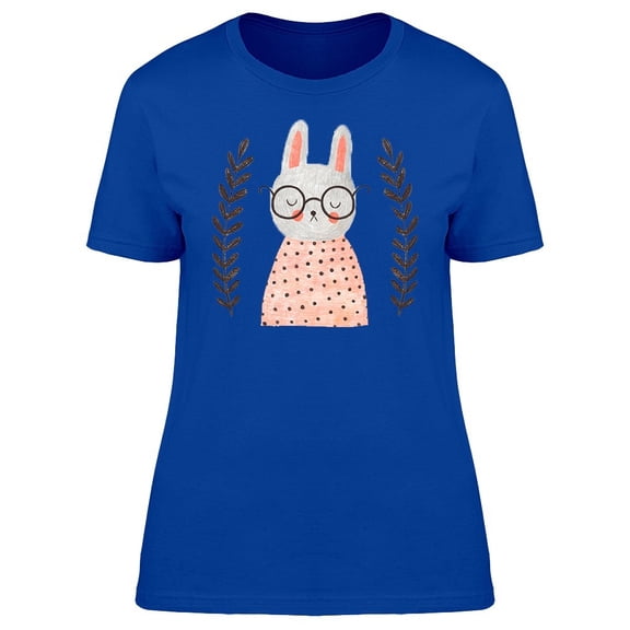 Cute Bunny With Smart Glasses Tee Women's -Image by Shutterstock