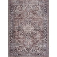 thumbnail image 3 of BoutiqueRugs Viho Boho Oriental Medallion Runner Rug - Traditional Floral Carpet for Hallway, Kitchen - Machine Washable - Peach, Dark Red, Cream -2'7" x 7'3" (2x8), 3 of 11