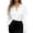 White, variant on LIUJUNSHOP Soft Breathable Stretch Satin Silk Button Down Shirts for Women Long Sleeve Leopard Blouses Work Dress Tops