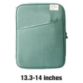 thumbnail image 4 of Shengyu 1/2/3 Tablet Sleeve Bag Laptop Pouch Soft Computer Handbag Notebook Keyboard Storage for Zipper Closure Mouse Organizer Business Green 13.3-14inch 1 Pc, 4 of 6