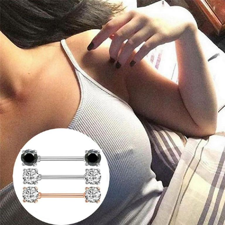 Barbell nipple piercing female discount