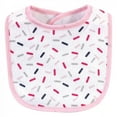 thumbnail image 3 of Hudson Baby Infant Girl Cotton Terry Bib and Burp Cloth Set 5pk, Cupcake, One Size, 3 of 6