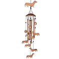 thumbnail image 1 of Outdoor Wind Chimes Dachshund Wind Chimes Outdoor Decoration Iron Art Dachshund Dog Wind Chimes Fron, 1 of 5