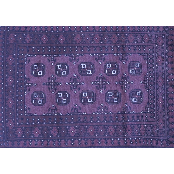 Ahgly Company Indoor Rectangle Persian Blue Traditional Area Rugs, 5' x 7'
