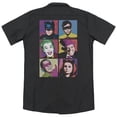 thumbnail image 3 of Batman Classic TV Pop Cast(Back Print) Adult Work Shirt Black, 3 of 3