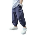 thumbnail image 2 of JTieaclothes Boys Summer Pants For Kids Lightweight Breathable Casual Trousers With Elastic Waist Comfortable Outdoor Play Clothes For Toddler To Teen,Boys Pants Sizes 4-5 Years, 2 of 6