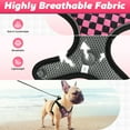 thumbnail image 3 of PcEoTllar No Pull Dog Harness and Leash Set, Adjustable Reflective Step in Dog Harness for Small Dogs, Pink XS, 3 of 7