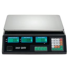 DFITO 88LB 40KG Digital Weight Scale Price Computing Retail Count Scale Food Meat Scales Black