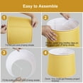 thumbnail image 6 of NATYSWAN Lamp Shades Set of 2, Yellow Drum Lampshades for Table Lamp, Floor Lamp,Fabric Modern Shade Replacement,10*13in,Harp Included, 6 of 8