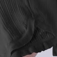thumbnail image 4 of vdgthytj Cardigans for Women Long Sleeve V-Neck Button Front Ribbed Knit Sweater Fall Casual Crop Cover up Tops(Large,Black), 4 of 6