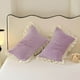 thumbnail image 5 of Crystal Velvet Winter Pillowcase Solid Color Lace Pillowcase, 5 of 9