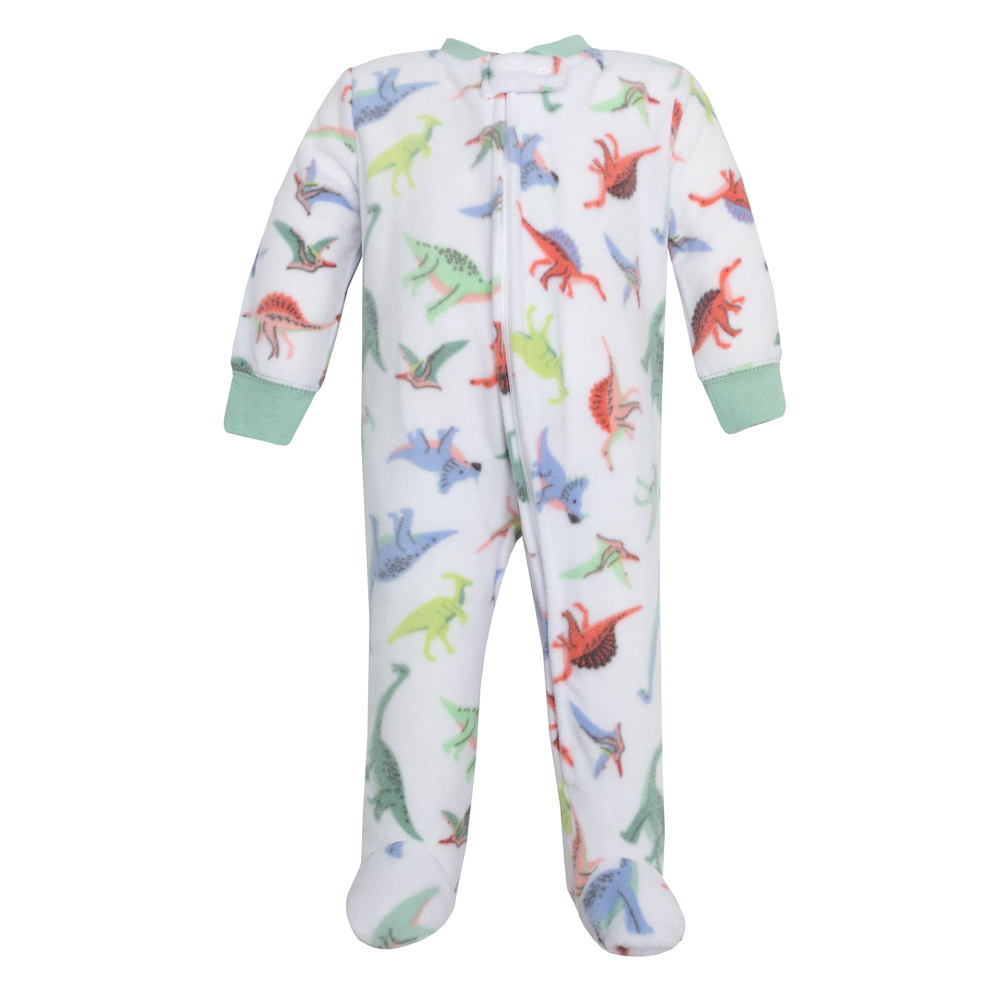 Hudson Baby Infant Boys Fleece Sleep and Play, Cheerful Dino Friends, Preemie