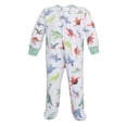 thumbnail image 3 of Hudson Baby Infant Boys Fleece Sleep and Play, Cheerful Dino Friends, Preemie, 3 of 4