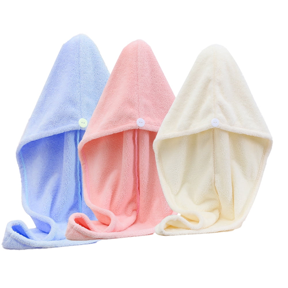 Toallas De Microfibra Para El Cabello - Pack De 3, Estampado Leopardo, Súper Absorbentes
