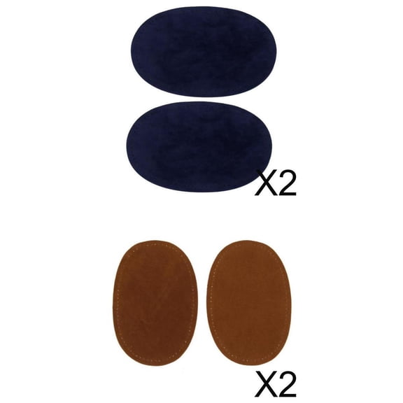 Oval Suedette Fabric, Elbows, Knees Way for Repairing Bags, Clothes, Garments