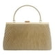 thumbnail image 1 of Bolso de mano de noche para mujer, bolso de banquete elegante con cadena plisada para mujer (champán) Ehuebsd Para Estrenar, 1 of 6