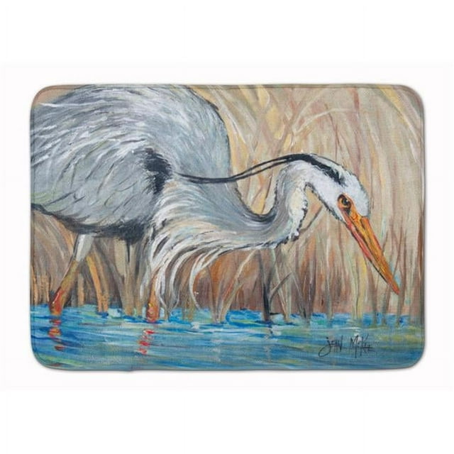 Carolines Treasures JMK1013RUG Blue Heron in the Reeds Machine Washable Memory Foam Mat