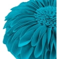thumbnail image 2 of JWH 3D Round Handmade Decorative Velvet Sunflower Throw Pillows with Insert for Sofa Couch Bed Bedroom Home with Insert 12inch Lake Blue, 2 of 6