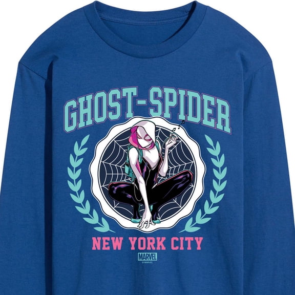 Marvel - Ghost Spider Collegiate Men's Long Sleeve Graphic T-Shirt