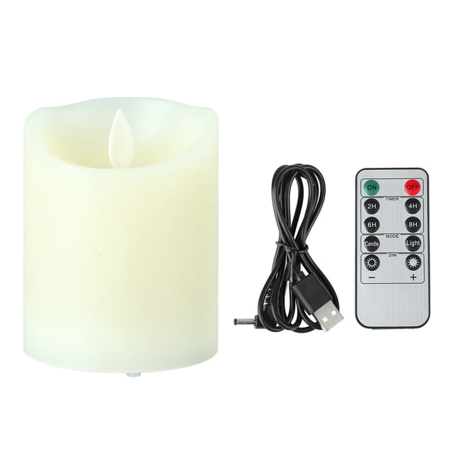 Electronic Candle Lights Rechargeable Flameless Tea Lights LED Candles with Remote Control for Room Wedding Decoration