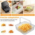 thumbnail image 5 of Qenwkxz Square Air Fryer Basket for 5.8QT 6QT Air Fryer Accessories, 304 Stainless Steel Mesh Basket with Handle Replacement Accessory for 6QT Mainstream air fryer models, 5 of 12