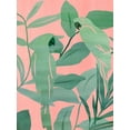 thumbnail image 2 of Wang, Melissa 15x18 Gold Ornate Wood Framed with Double Matting Museum Art Print Titled - Pink and Green Birds of Paradise II, 2 of 4