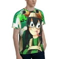 thumbnail image 5 of Mens Tsuyu Asui 3d Print T-Shirt Crewneck Short Sleeve Tee Shirt, 5 of 7