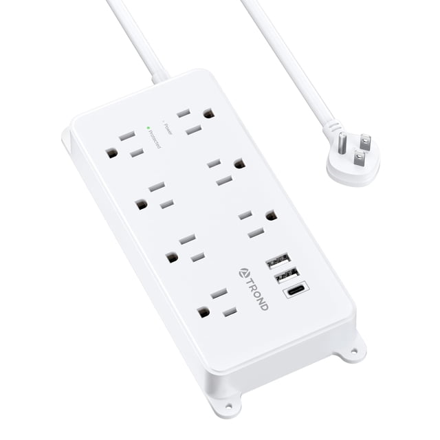 Protector contra sobretensiones para regleta de enchufes montable en la pared
