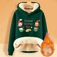 thumbnail image 2 of WILLBEST Sudadera Larga para Mujer Womens Casual Plus Velvet Christmas Series Printed Long Sleeve Hooded Sweatshirt Grande, 2 of 4
