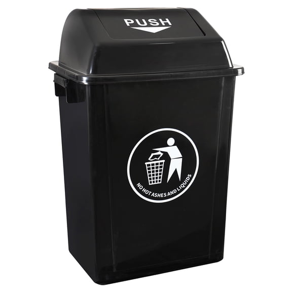 Bote para Basura AGBOX con Tapa 40L Negro