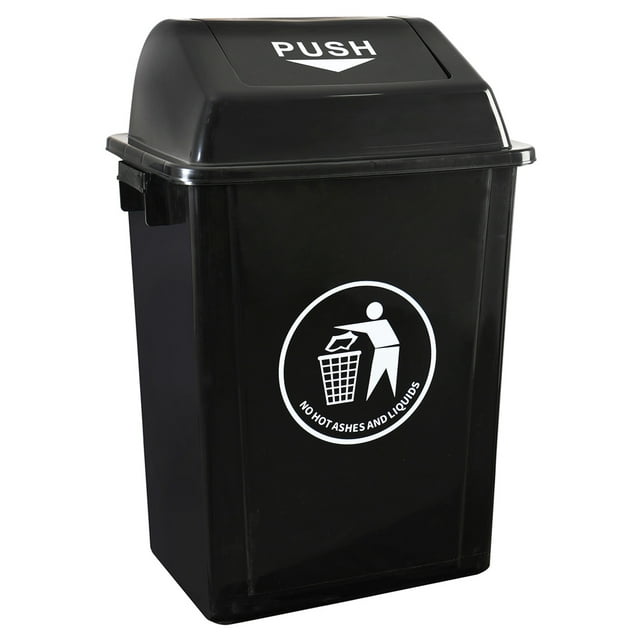 Bote para Basura AGBOX con Tapa 40L Negro