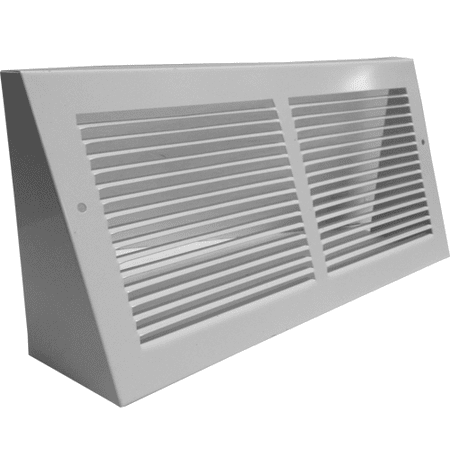 

White Triangular Baseboard Grill - 14 x 8