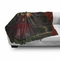 thumbnail image 3 of Gothic Soft Flannel Fleece Throw Blanket, Fortuneteller Room with Mystic Crystal Ball Magician in Fairy Tale Image Print, Cozy Plush for Indoor and Outdoor Use, 50" x 70", Maroon Brown, by Ambesonne, 3 of 6