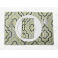 thumbnail image 1 of S4Sassy Beige Quarterfoil Geometric Everyday Washable Placemats With Napkins Dining Table Decor, 1 of 3
