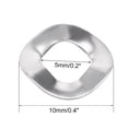 thumbnail image 3 of 20Pcs 5mmx10mmx0.3mm Arandela de resorte de acero inoxidable 304 para tornillo, 3 of 3