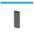 thumbnail image 4 of 3/64" 1.2mm Wire Rope Loop Sleeve 100 Pcs Copper Double Ferrule Duplex Crimping Loop Sleeve for Wire Rope Cable Fittings Rigging Fishing Wire,Black, 4 of 6