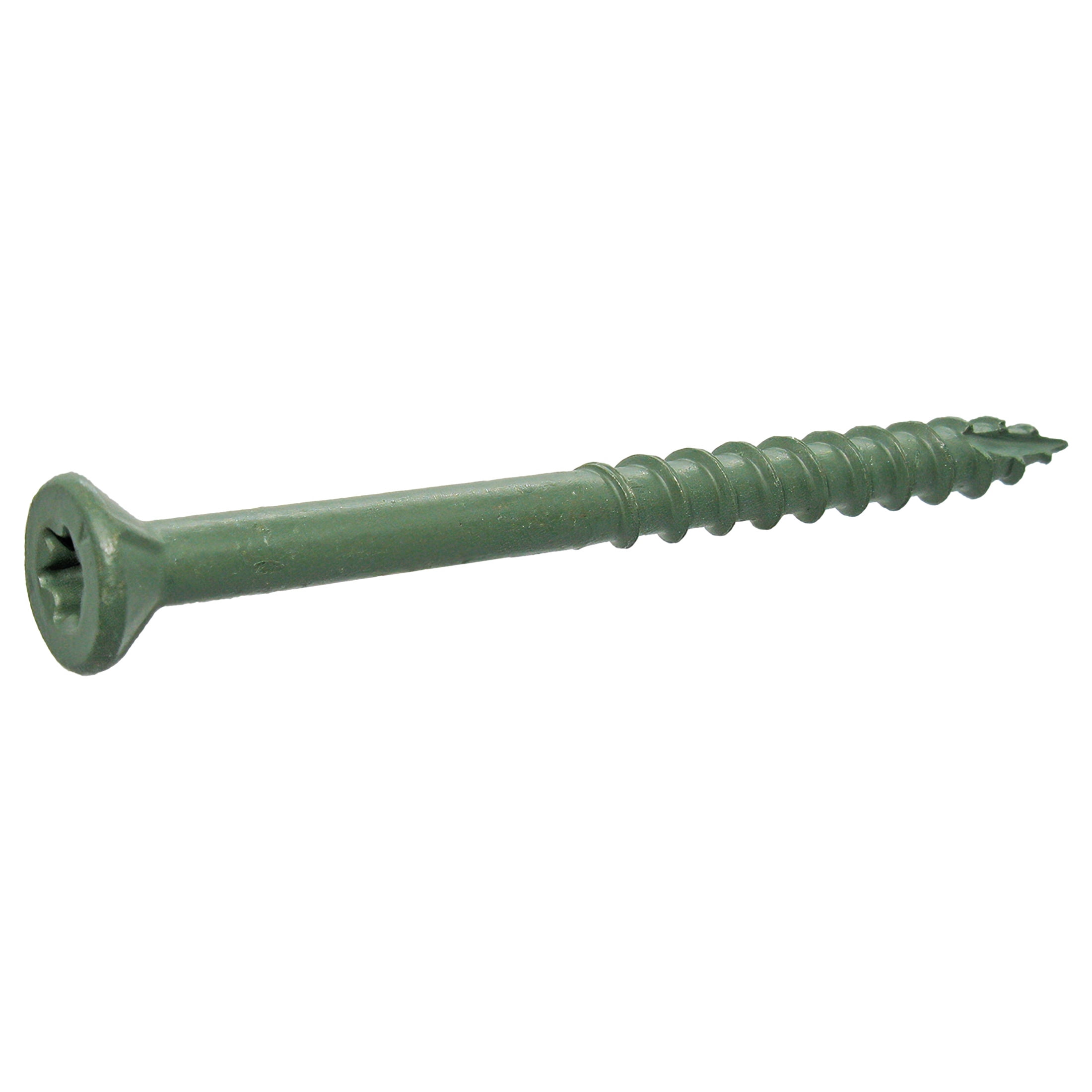 Grip-Rite PrimeGuard Plus #9 x 2-1/2 in. Green Wood to Wood Deck Screw 1lb.