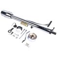 PNGCNG 32” Chrome Stainless Tilt Steering Column with Key Auto Hot Rod